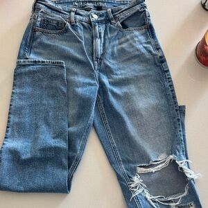 American Eagle Blue Mom Jeans